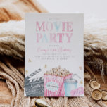 Girl's Movie Party Invitation<br><div class="desc">Movie Party Birthday Invitation
Ready to be personalised by you!</div>