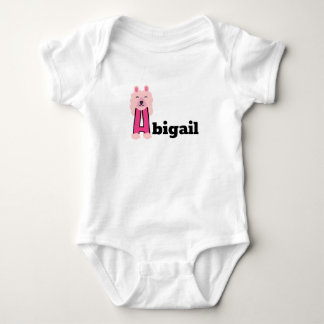 Girls Name custom start with A   Baby Bodysuit