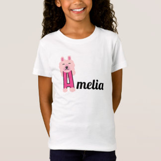 Girls Name custom start with A   T-Shirt