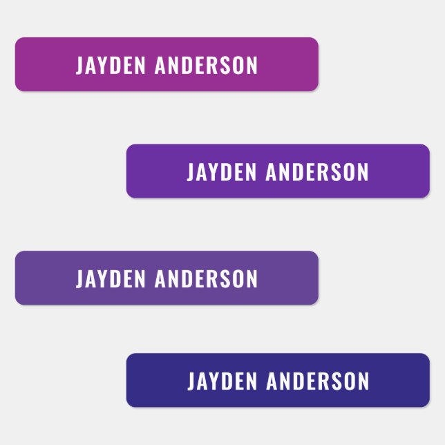 Girls Name Purple Colour Coded School (Group)