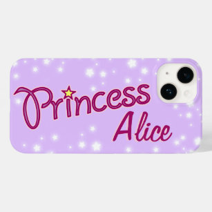 Girls named princess star lilac mauve  Case-Mate iPhone 14 case