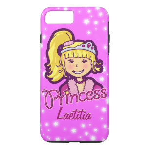 Girls named princess star lilac pink iphone case