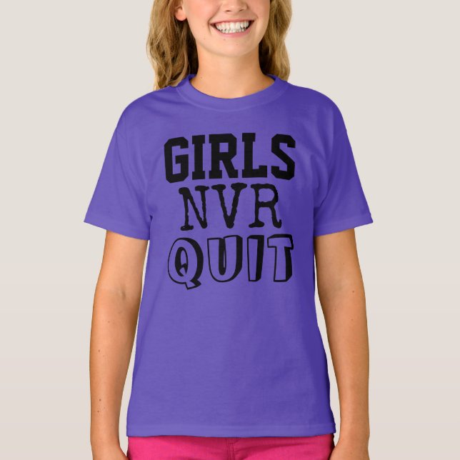 Girls Never Quit Custom Tank Top (Front)