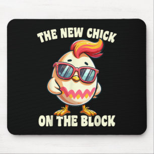 Girls New Chick On The Block Egg Hunting Easter Wo Mouse Mat