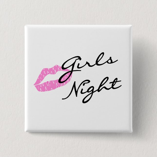 Girls Night 15 Cm Square Badge (Front)
