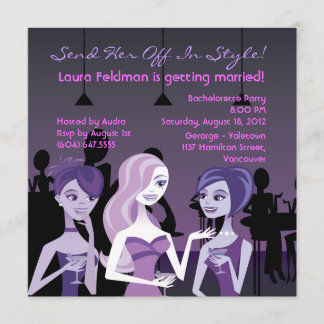 Girls' Night Bachelorette Invitation