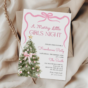 Girls Night Christmas Party Invitation