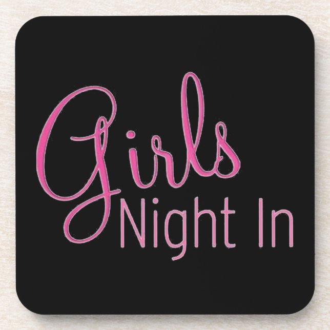 Girls Night In Coaster (Front)