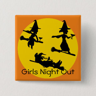 Girls Night Out 15 Cm Square Badge
