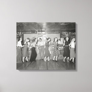 Girls Night Out, 1938 Canvas Print