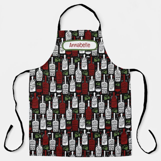 Girl's Night Out All-Over Print Apron (Front)