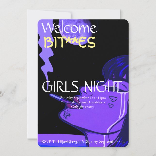 Girls night out announcement (Front)