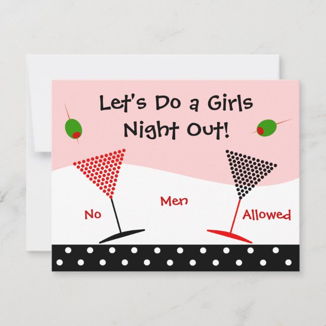 Girls Night Out Bachelorette Invitation (Front)