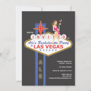Girls Night Out Bachelorette Party Invitation