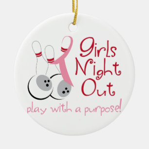 Girls Night Out Ceramic Tree Decoration