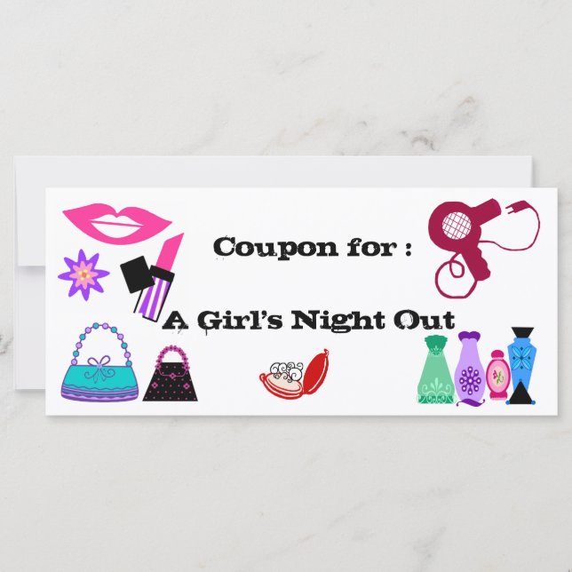 Girl's Night out coupon (Front)