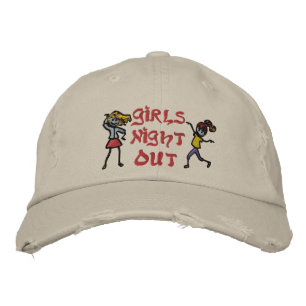 Girl's Night Out Embroidered Hat