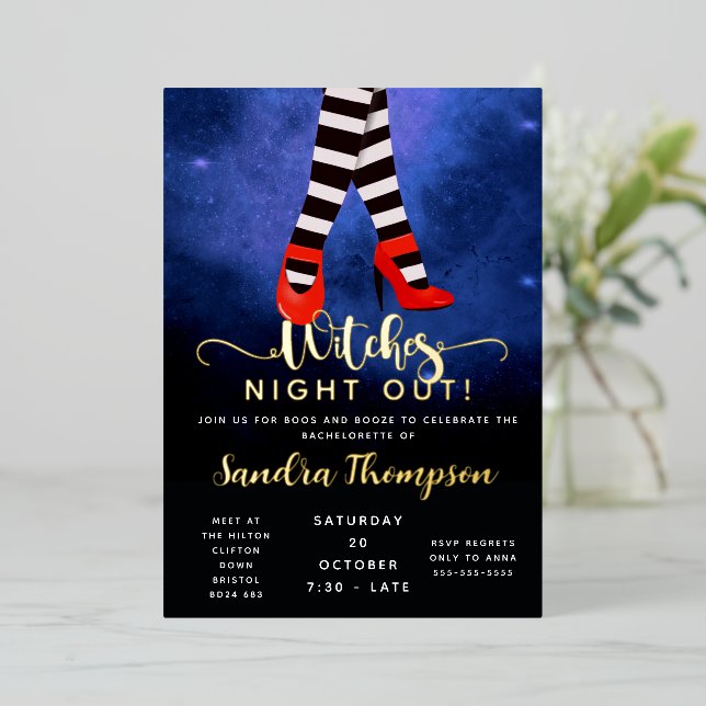 Girls Night Out Halloween Poster - Spooky Witch (Standing Front)