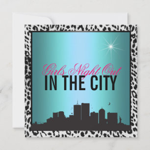 Girls night out in the city invitation