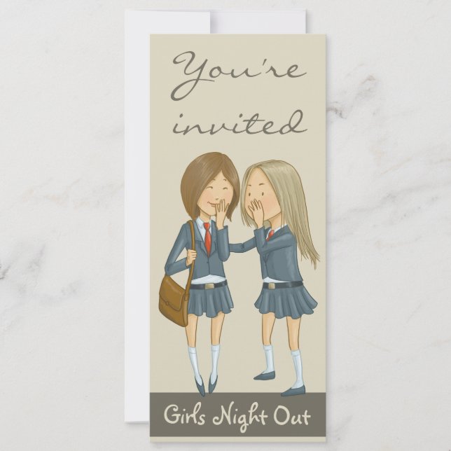 Girls night out invitation (Front)