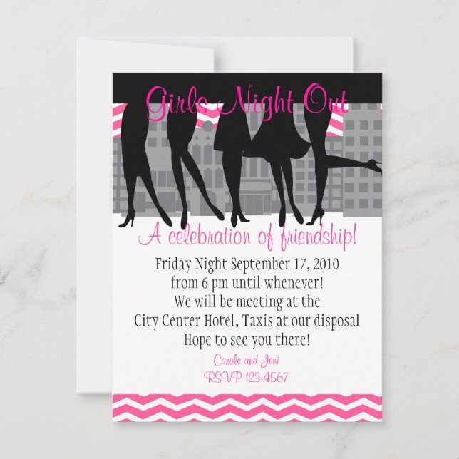 Girls Night Out Invitation (Front)