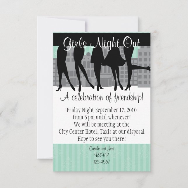 Girls Night Out Invitation (Front)