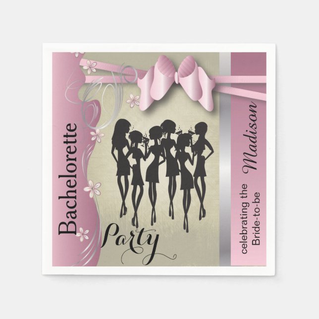 Girls Night Out Party Events Napkin (Front)