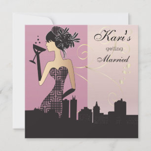 Girls Night Out Party - Pink Invitation