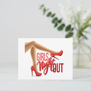 Girls Night Out Postcard