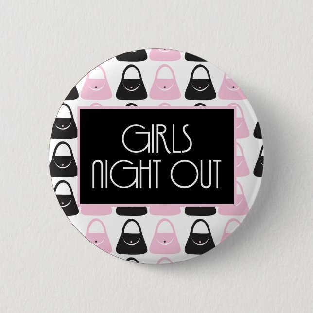 Girls Night out purses 6 Cm Round Badge (Front)