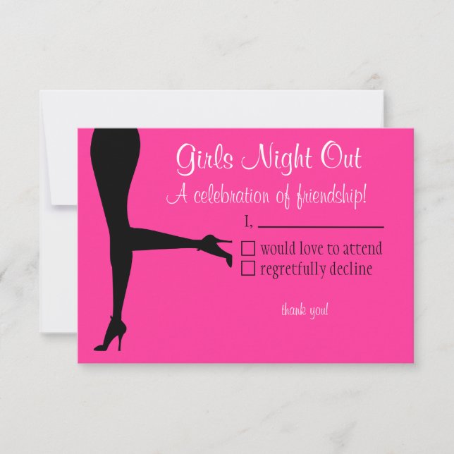 Girls Night Out-Reply Card (Front)