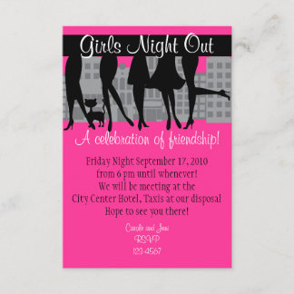 Girls Night Out WIth Kitty Style A Invitation