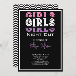 Girls Night Personalised Invitation