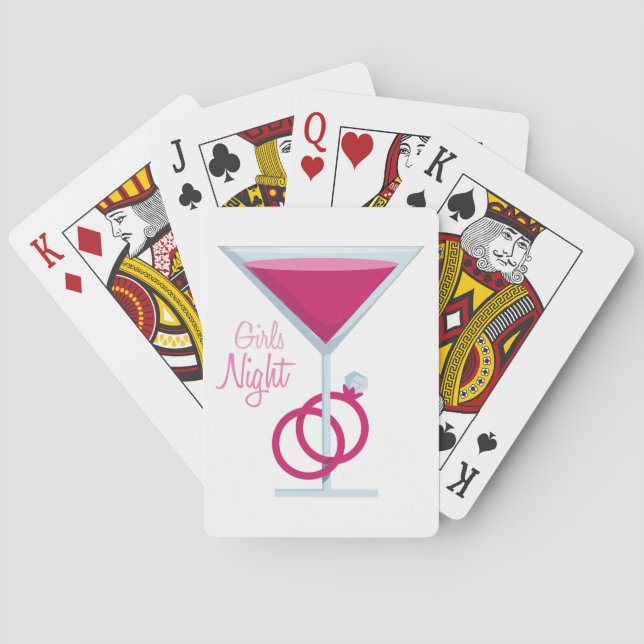 Girls Night Playing Cards (Back)