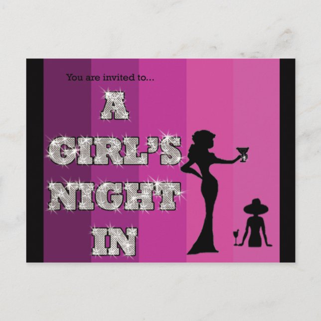 Girls Night - Postcard Invitation (Front)