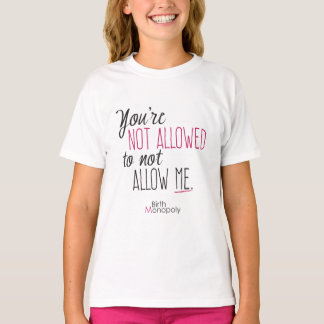 Girls' "Not Allowed" Sports Long Sleeve T (+clrs) T-Shirt