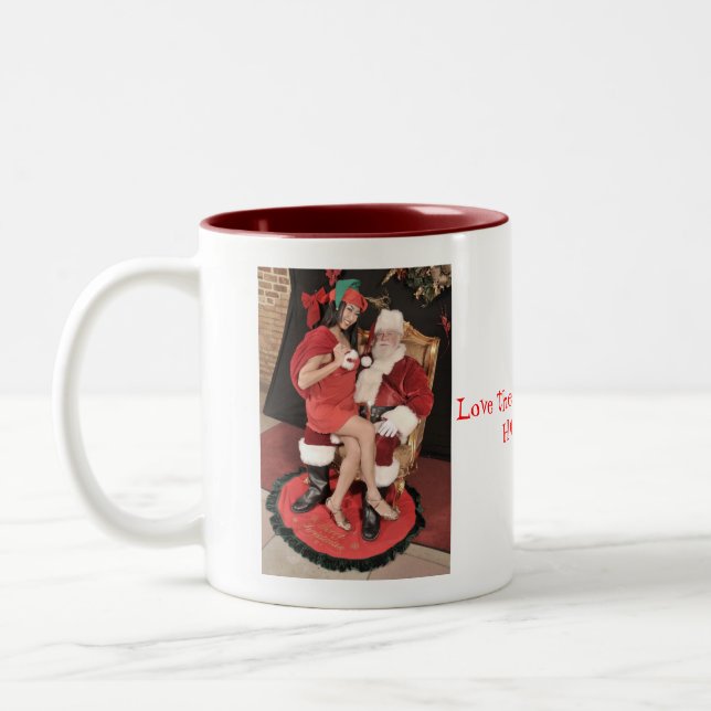Girls of Swing Christmas Two-Tone Coffee Mug (Left)