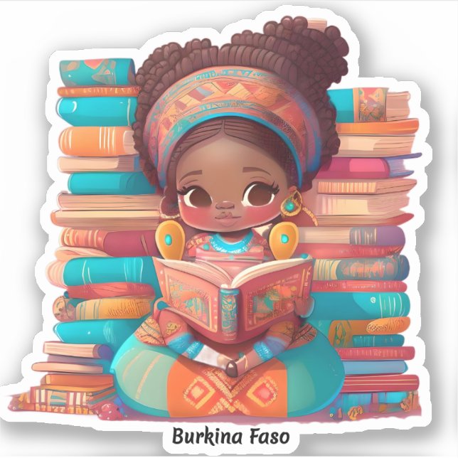 Girls of the World Reading - Burkina Faso (Front)