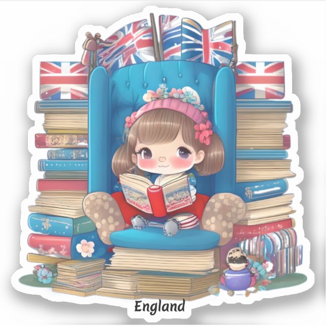 Girls of the World Reading - England (Front)