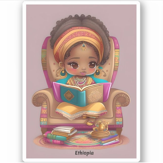 Girls of the World Reading - Ethiopia (Front)