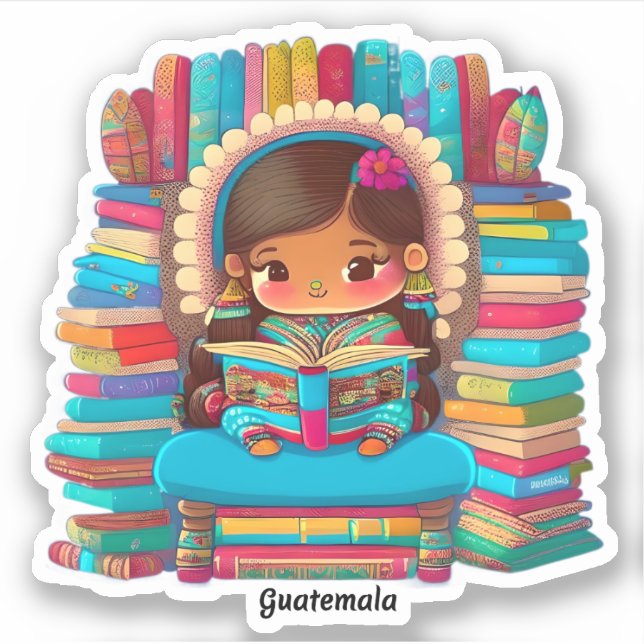 Girls of the World Reading - Guatemala (Front)