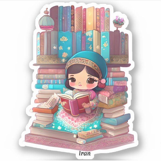 Girls of the World Reading - Iran (Front)