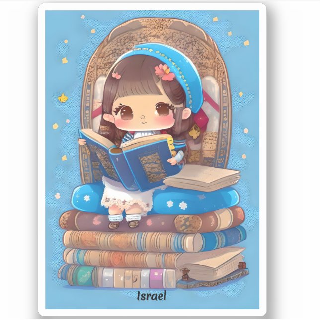 Girls of the World Reading - Israel (Front)