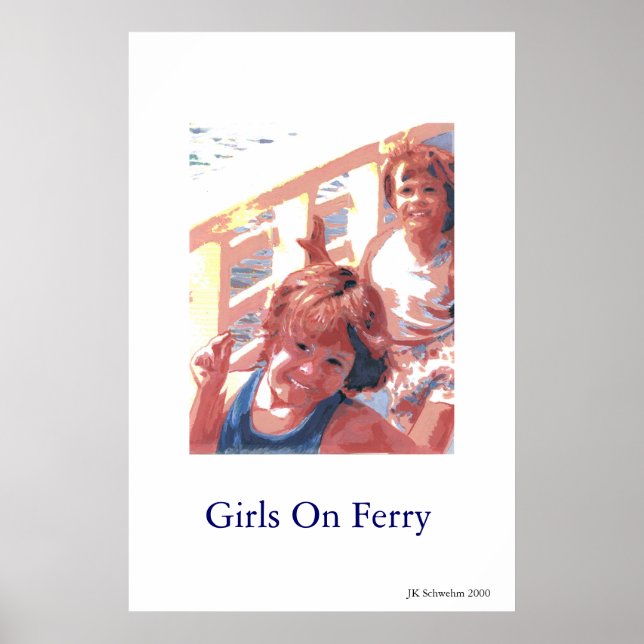 Girls On Ferry Poster (Front)