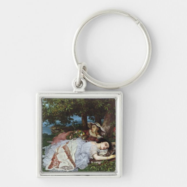Girls on the Banks of the Seine, 1856-57 Key Ring (Front)
