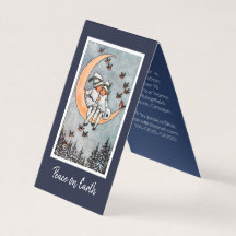 Girls on the Moon ChristmasHoliday Invitation