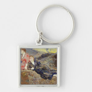 Girls on the Shore, c.1884-85 Key Ring