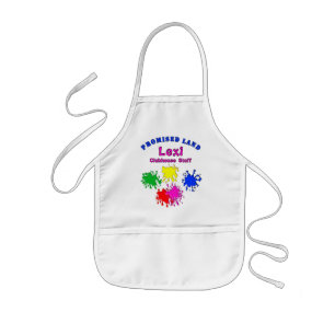 Girls Paintball Aprons with Paintball Splatters