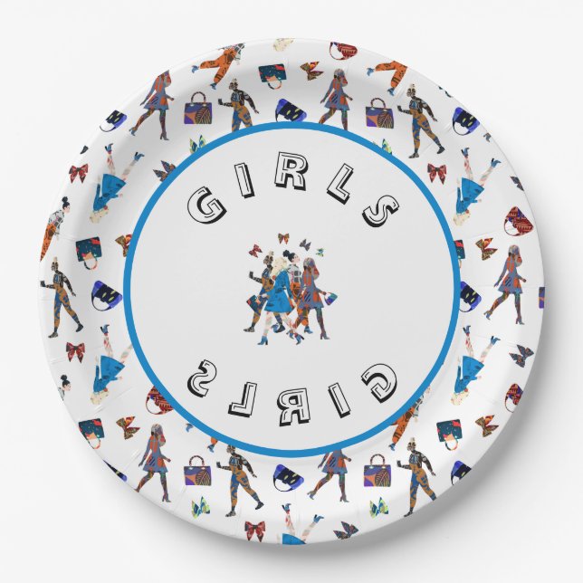 Girls Paper Plate (Front)