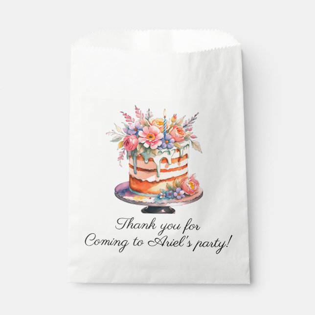 Girls party favor bags (Front)